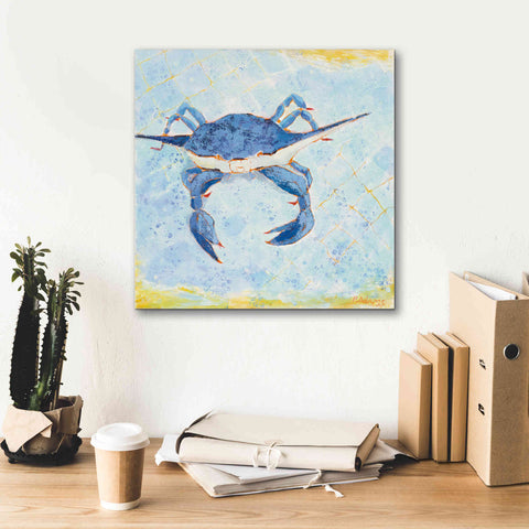 Image of 'Blue Crab VI' by Phyllis Adams, Canvas Wall Art,18 x 18
