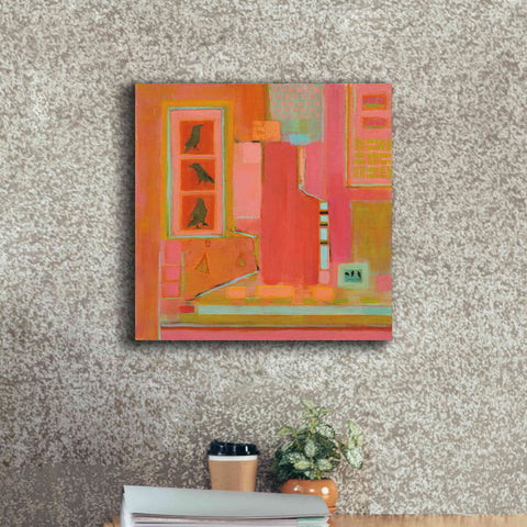 Image of 'Three Crows' by Phyllis Adams, Canvas Wall Art,18 x 18