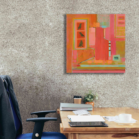 Image of 'Three Crows' by Phyllis Adams, Canvas Wall Art,26 x 26