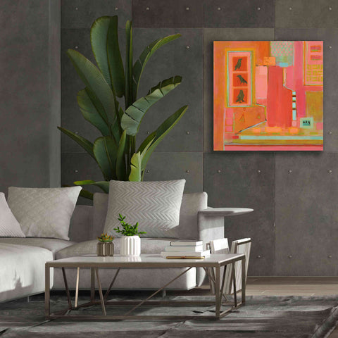 Image of 'Three Crows' by Phyllis Adams, Canvas Wall Art,37 x 37