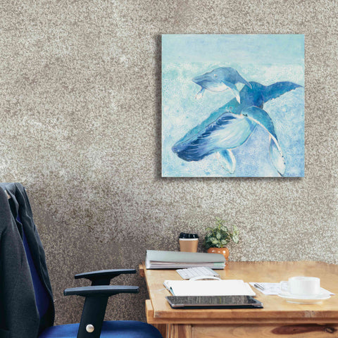 Image of 'Blue Mama' by Phyllis Adams, Canvas Wall Art,26 x 26