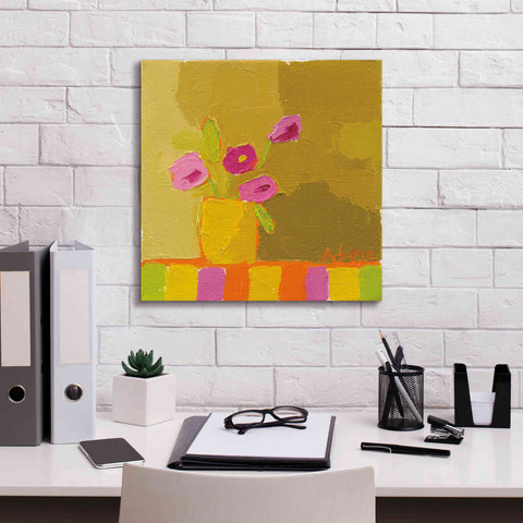 Image of 'Yellow Vase' by Phyllis Adams, Canvas Wall Art,18 x 18
