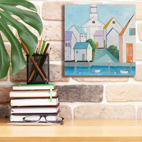 Image of 'Harbor Town III no Sign' by Phyllis Adams, Canvas Wall Art,12 x 12