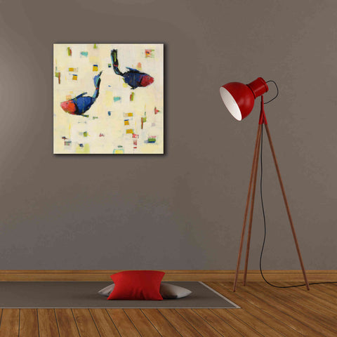 Image of 'One Fish Two Fish Big' by Phyllis Adams, Canvas Wall Art,26 x 26