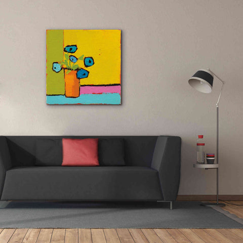 Image of 'Orange Vase Bright' by Phyllis Adams, Canvas Wall Art,37 x 37
