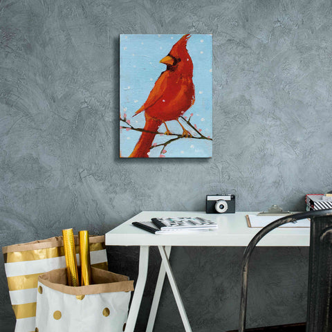 Image of 'Cardinal II' by Phyllis Adams, Canvas Wall Art,12 x 16