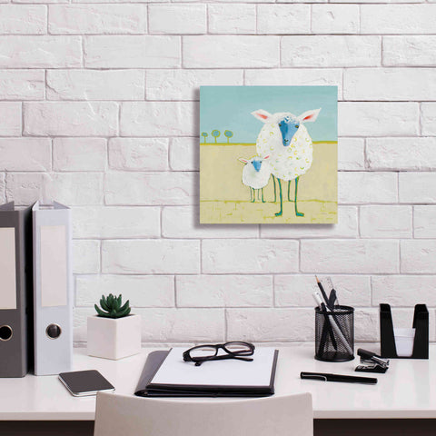 Image of 'Colorful Sheep' by Phyllis Adams, Canvas Wall Art,12 x 12