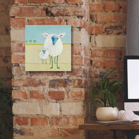 Image of 'Colorful Sheep' by Phyllis Adams, Canvas Wall Art,12 x 12