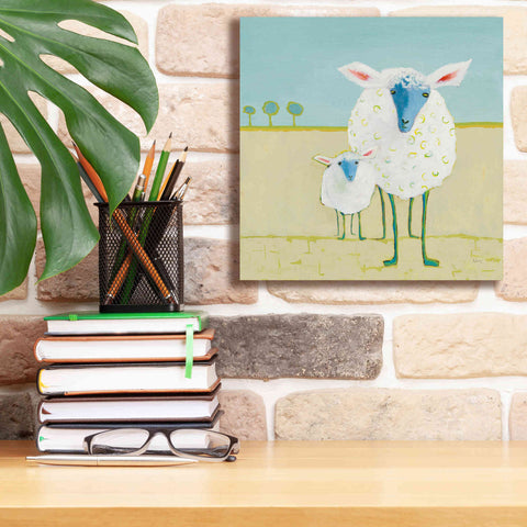 Image of 'Colorful Sheep' by Phyllis Adams, Canvas Wall Art,12 x 12