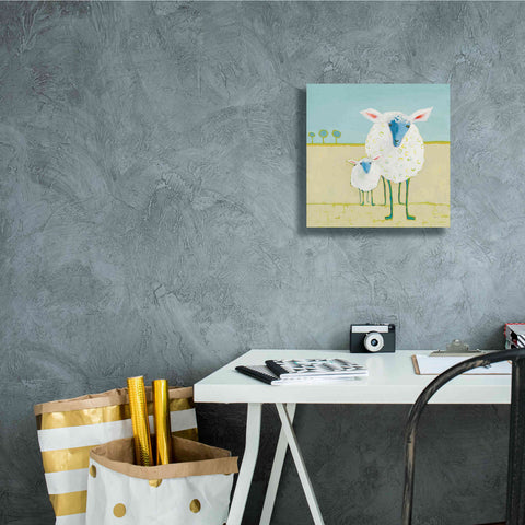 Image of 'Colorful Sheep' by Phyllis Adams, Canvas Wall Art,12 x 12