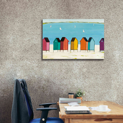 Image of 'Cabanas I' by Phyllis Adams, Canvas Wall Art,40 x 26