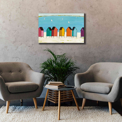 Image of 'Cabanas I' by Phyllis Adams, Canvas Wall Art,40 x 26