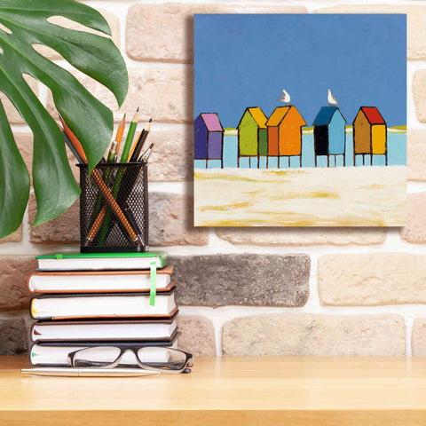 Image of 'Cabanas II' by Phyllis Adams, Canvas Wall Art,12 x 12