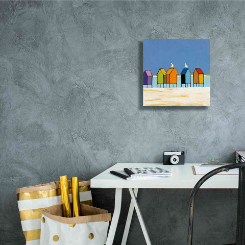 Image of 'Cabanas II' by Phyllis Adams, Canvas Wall Art,12 x 12