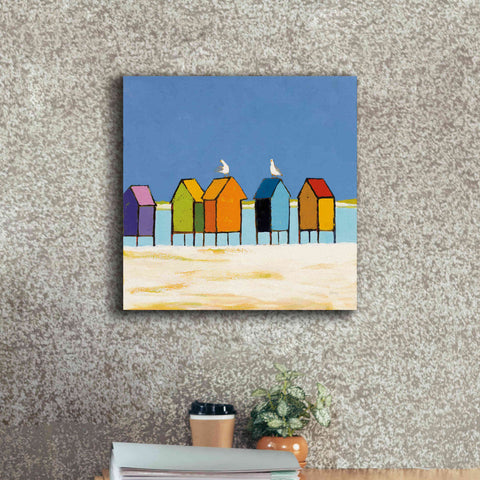 Image of 'Cabanas II' by Phyllis Adams, Canvas Wall Art,18 x 18