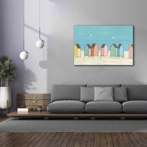 Image of 'Cabanas I Pastel' by Phyllis Adams, Canvas Wall Art,60 x 40