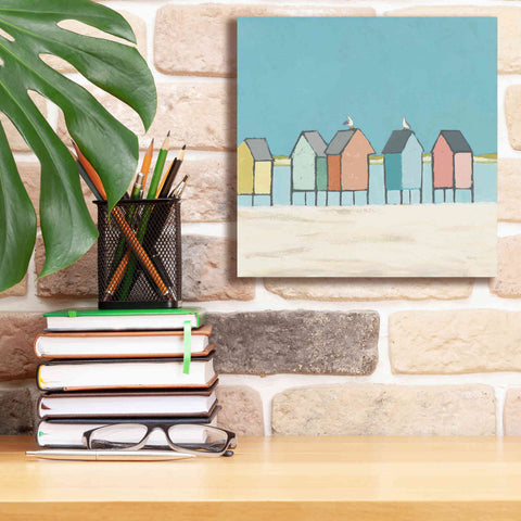 Image of 'Cabanas II Pastel' by Phyllis Adams, Canvas Wall Art,12 x 12