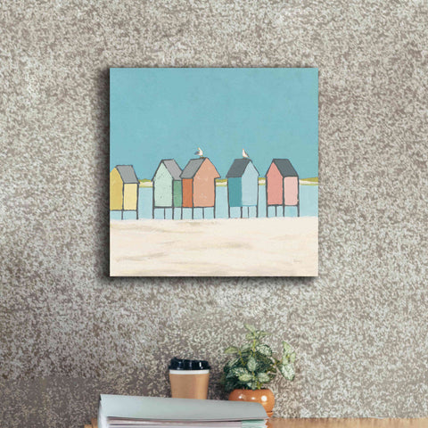 Image of 'Cabanas II Pastel' by Phyllis Adams, Canvas Wall Art,18 x 18