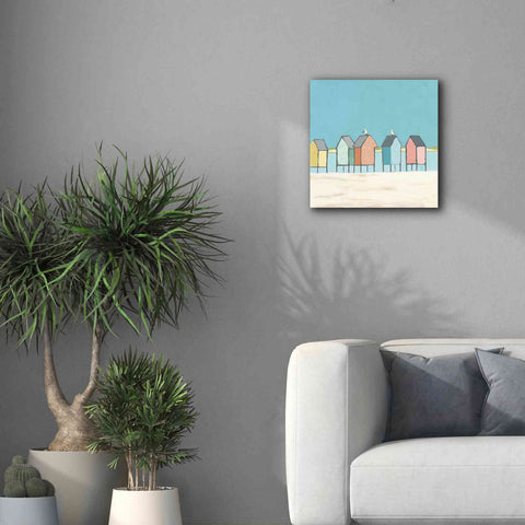 Image of 'Cabanas II Pastel' by Phyllis Adams, Canvas Wall Art,18 x 18
