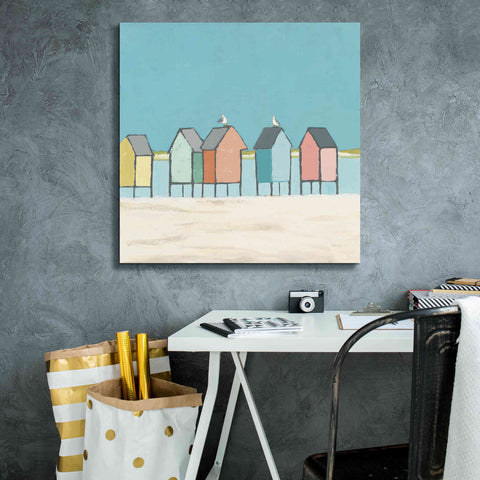 Image of 'Cabanas II Pastel' by Phyllis Adams, Canvas Wall Art,26 x 26