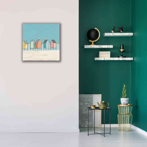 Image of 'Cabanas II Pastel' by Phyllis Adams, Canvas Wall Art,26 x 26