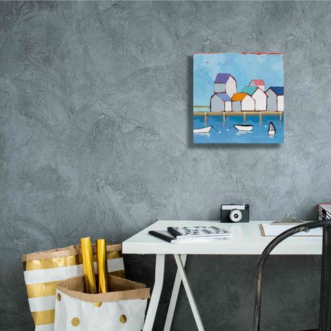 Image of 'The Wharf' by Phyllis Adams, Canvas Wall Art,12 x 12