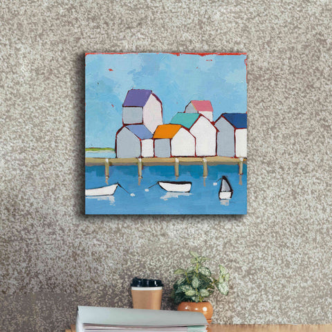 Image of 'The Wharf' by Phyllis Adams, Canvas Wall Art,18 x 18