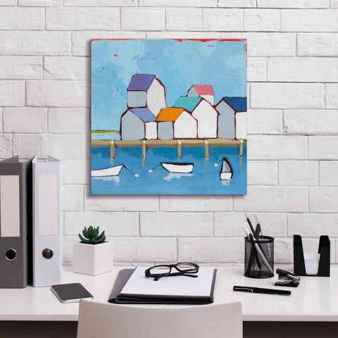 Image of 'The Wharf' by Phyllis Adams, Canvas Wall Art,18 x 18