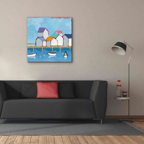Image of 'The Wharf' by Phyllis Adams, Canvas Wall Art,37 x 37