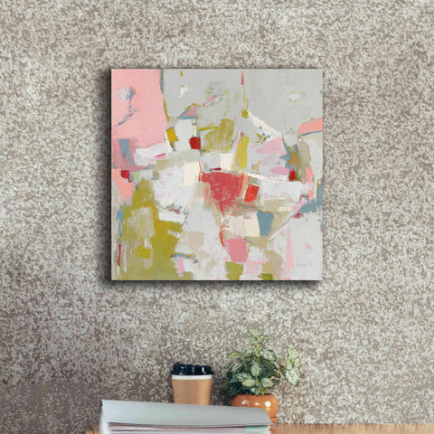Image of 'And All That Jazz Pink' by Phyllis Adams, Canvas Wall Art,18 x 18