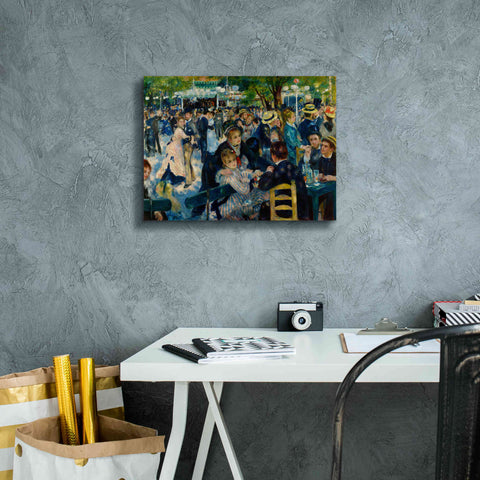 Image of 'Dance at Le moulin de la Galette' by Pierre-Auguste Renoir, Canvas Wall Art,16 x 12