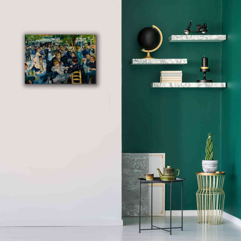 Image of 'Dance at Le moulin de la Galette' by Pierre-Auguste Renoir, Canvas Wall Art,26 x 18