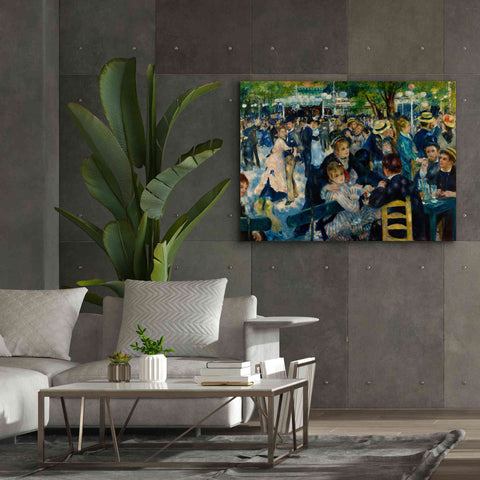 Image of 'Dance at Le moulin de la Galette' by Pierre-Auguste Renoir, Canvas Wall Art,54 x 40
