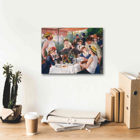 Image of 'Luncheon of the Boating Party' by Pierre-Auguste Renoir, Canvas Wall Art,16 x 12