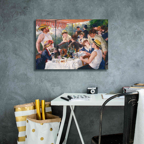 Image of 'Luncheon of the Boating Party' by Pierre-Auguste Renoir, Canvas Wall Art,26 x 18