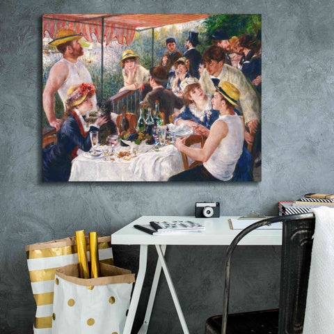 Image of 'Luncheon of the Boating Party' by Pierre-Auguste Renoir, Canvas Wall Art,34 x 26