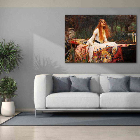 Image of 'The Lady of Shalott' by John William Waterhouse, Canvas Wall Art,60 x 40
