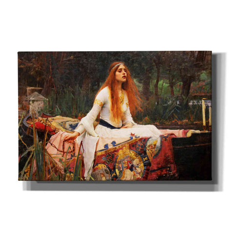 Image of 'The Lady of Shalott' by John William Waterhouse, Canvas Wall Art