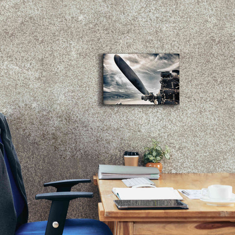 Image of 'Aero Maquina' by Nathan Larson, Canvas Wall Art,18 x 12