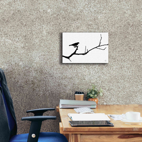 Image of 'Bird Silhouette' by Nathan Larson, Canvas Wall Art,18 x 12
