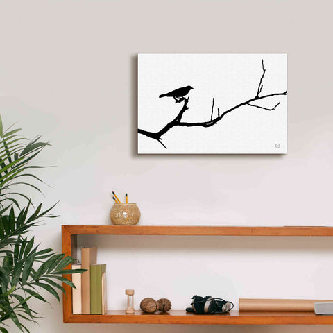 Image of 'Bird Silhouette' by Nathan Larson, Canvas Wall Art,18 x 12