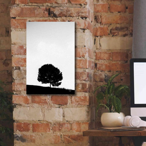 Image of 'Lone Tree Hill' by Nathan Larson, Canvas Wall Art,12 x 18