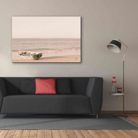 Image of 'Fishing Boat at Sunset' by Nathan Larson, Canvas Wall Art,60 x 40