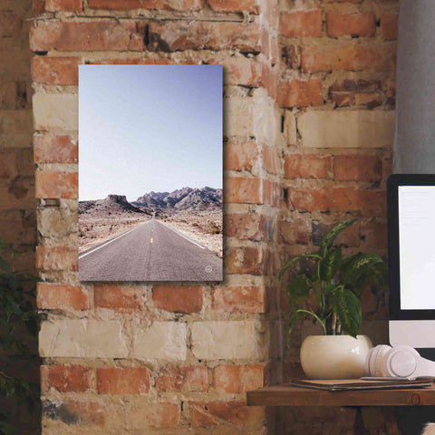 Image of 'Dusty Desert Dreams Road' by Nathan Larson, Canvas Wall Art,12 x 18