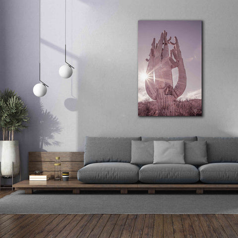 Image of 'Dusty Desert Saguaro' by Nathan Larson, Canvas Wall Art,40 x 60