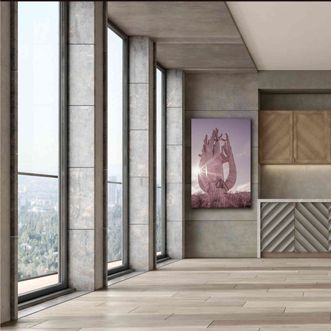 Image of 'Dusty Desert Saguaro' by Nathan Larson, Canvas Wall Art,40 x 60