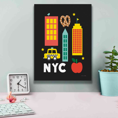 Image of 'City Fun NYC' by Ann Kelle Designs, Canvas Wall Art,12 x 16