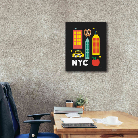 Image of 'City Fun NYC' by Ann Kelle Designs, Canvas Wall Art,20 x 24