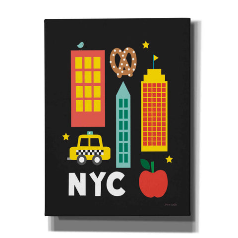 Image of 'City Fun NYC' by Ann Kelle Designs, Canvas Wall Art,12x16x1.1x0,20x24x1.1x0,26x30x1.74x0,40x54x1.74x0