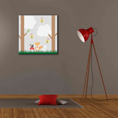 Image of 'Woodland Animals II' by Ann Kelle Designs, Canvas Wall Art,26 x 26